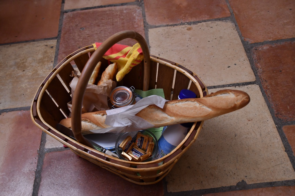 Continental breakfast basket